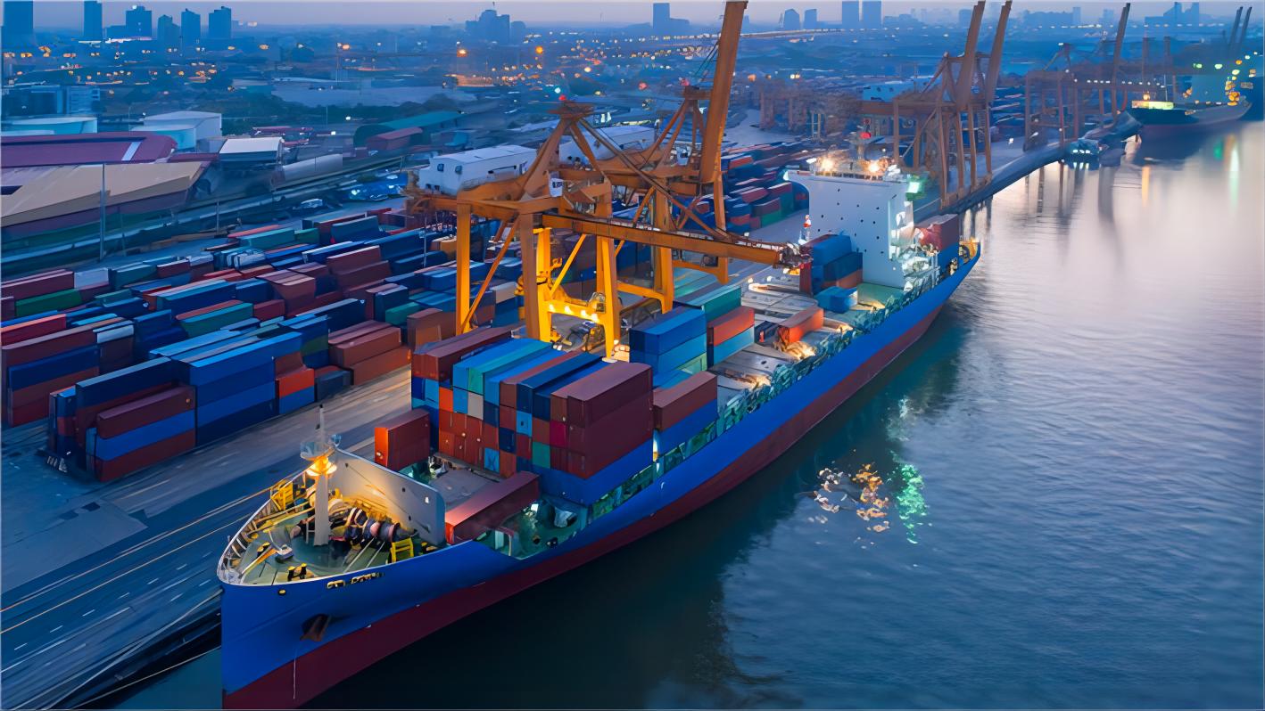 Logistics professional managing global shipping routes