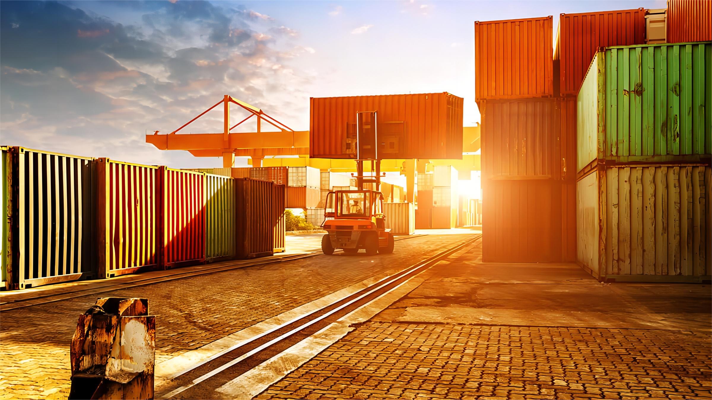 Digital logistics company shipping cost calculator interface showing freight estimates