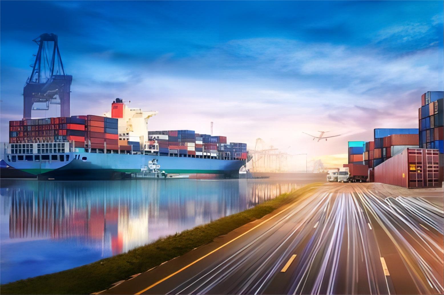 Professional logistics team managing cargo