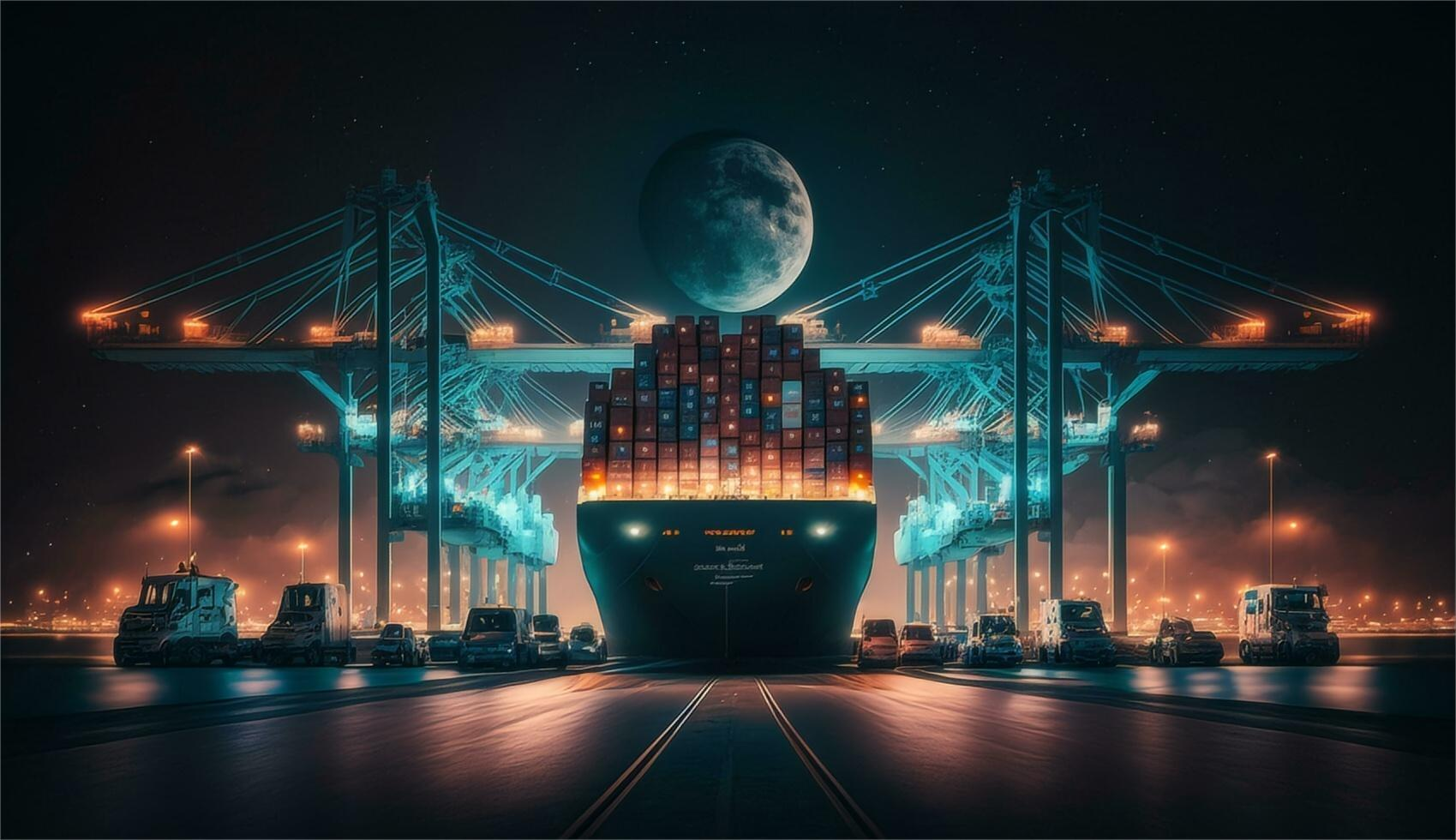Logistics expert managing international freight documents