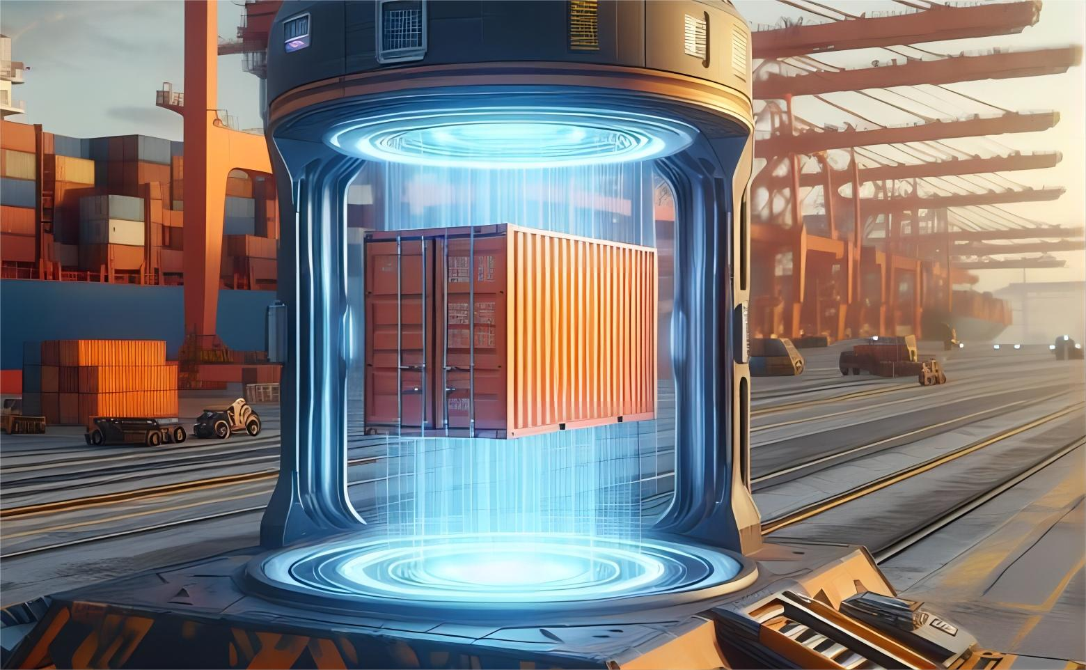 Global logistics map showing freight routes from China to North America