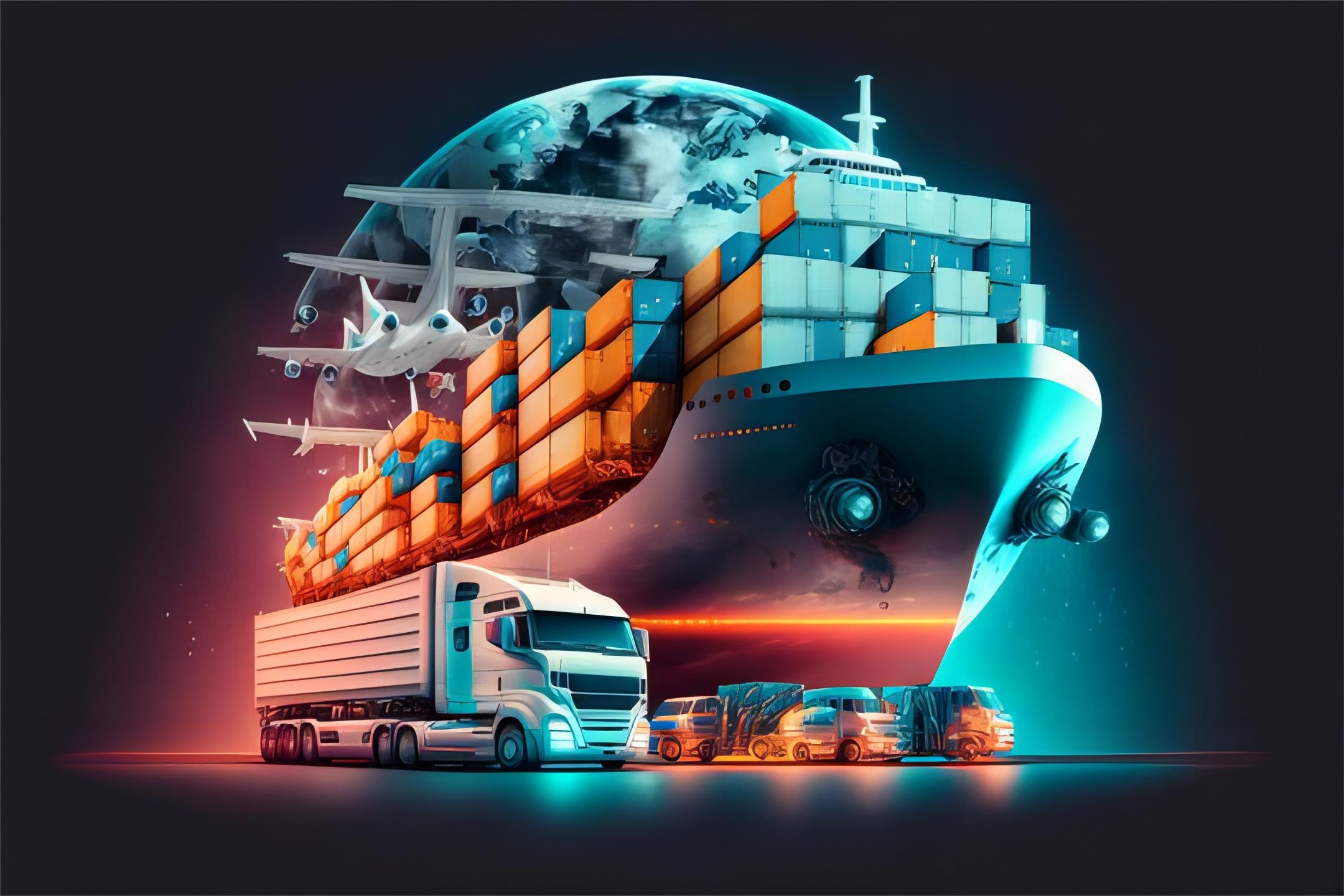 Freight logistics flow chart