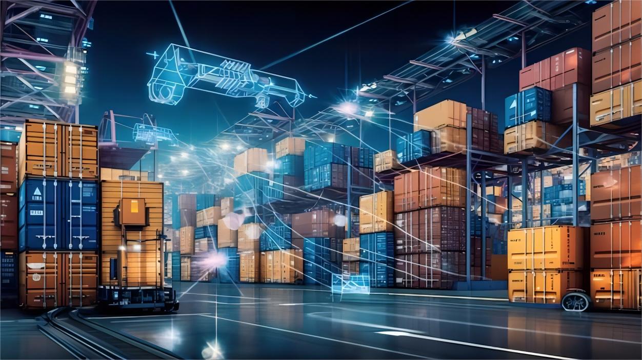 Logistics professional reviewing shipping documentation