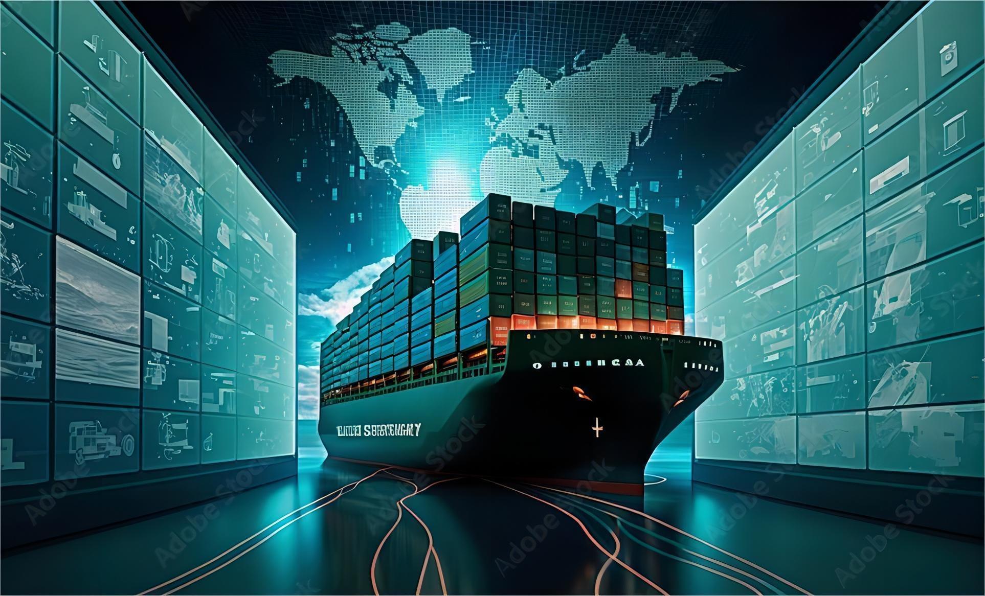 Logistics professional reviewing freight documentation