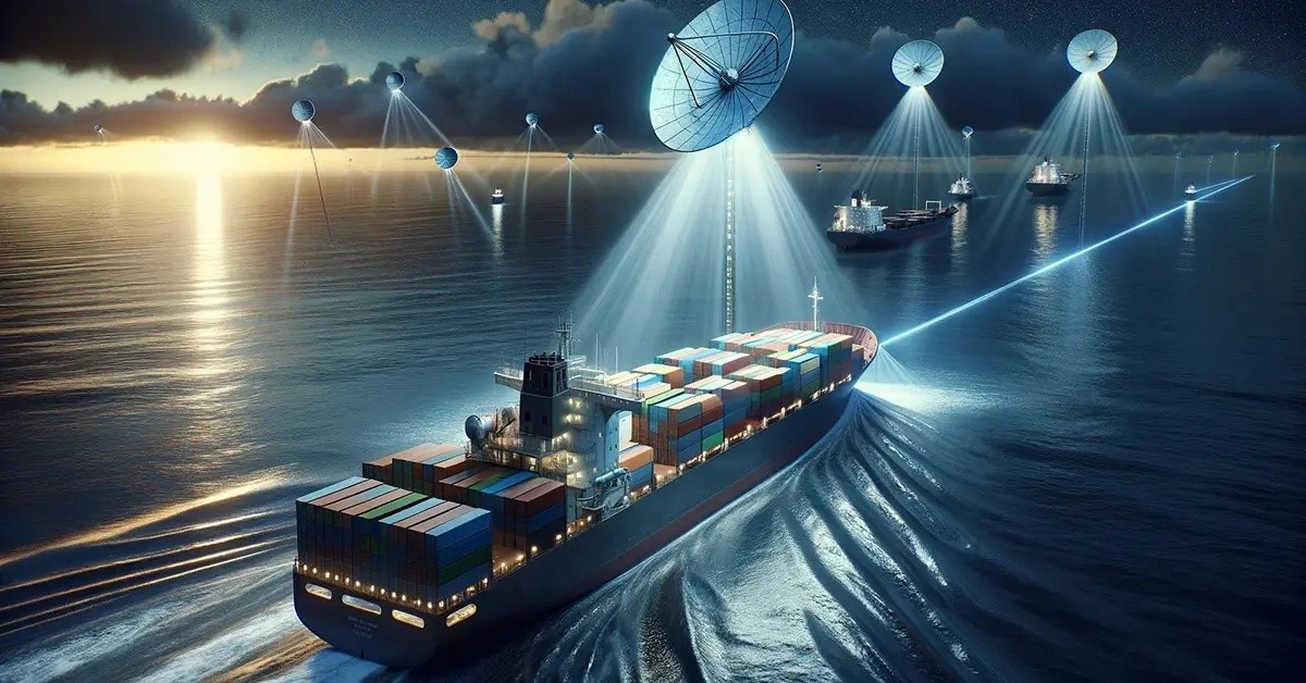 Logistics network map connecting China and Canada