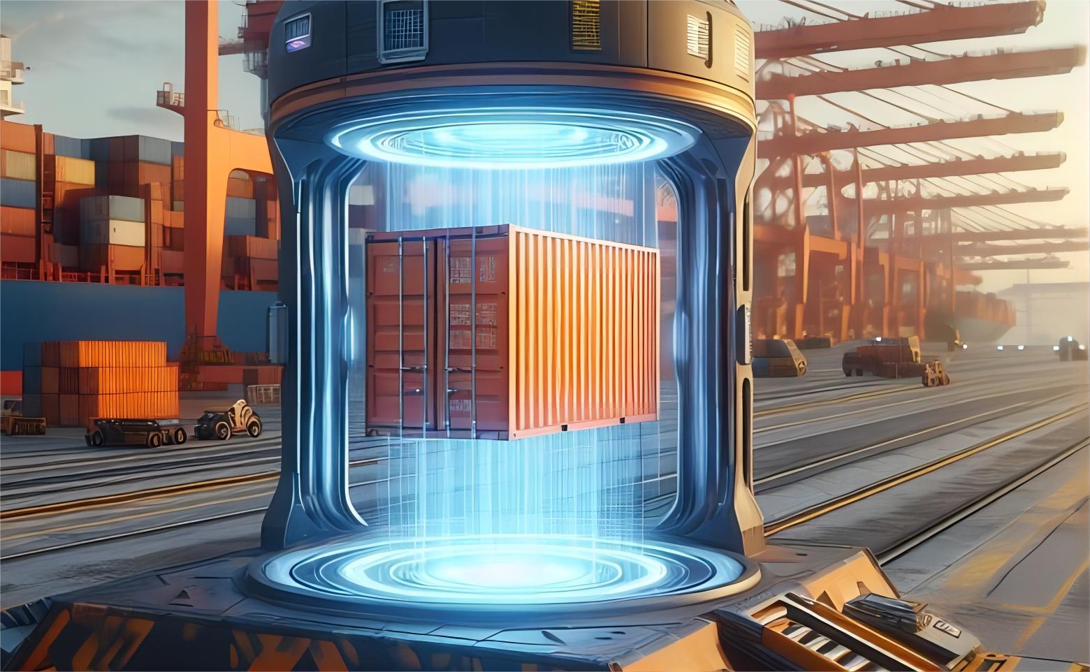 Logistics operations in a modern warehouse